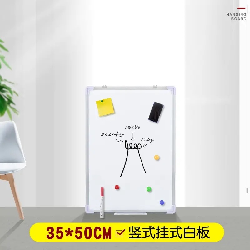 优品白板挂墙家用挂式白板竖版可擦磁吸黑板家用教学会议培训写字|undefined