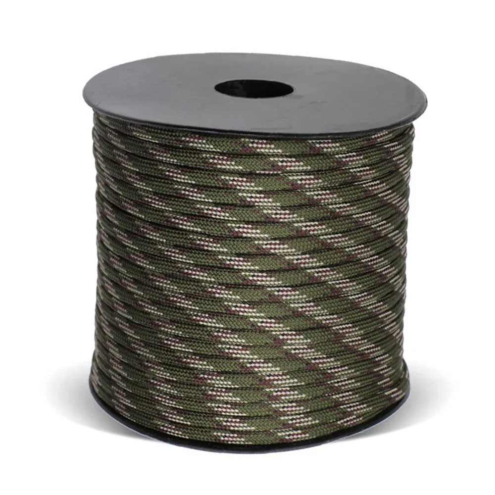 50m polipropileno 7 núcleo 4mm paraguas de campamento de emergencia al aire libre cabina de cabina de techo cabina de tracción a prueba de viento DIY cuerdas trenzadas