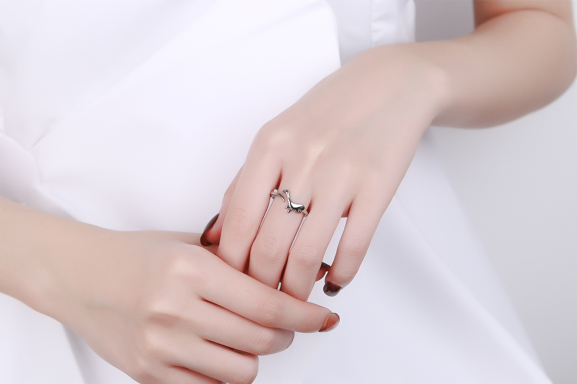 Fashion Dinosaur Copper Open Ring 1 Piece