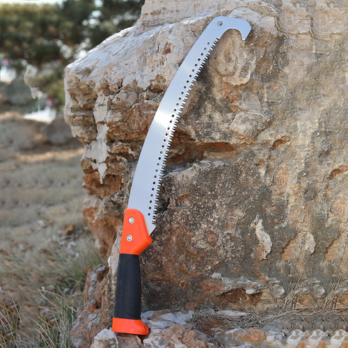Hardware garden tools high branch saw single hook saw gardening hand saw thick branch pruning saw high altitude saw fruit tree hand saw
