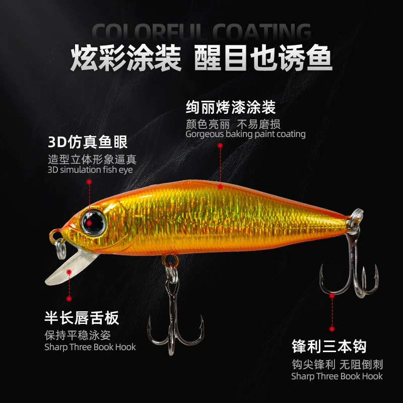 Новая приманка Luya Mino 5g 58mm Floating Mono Bass lip-up hard bait fake bait, Mino
