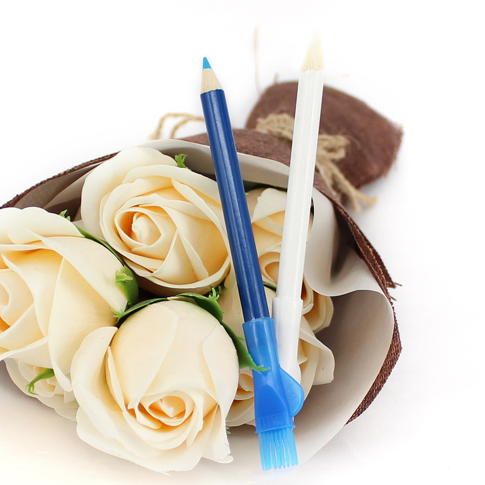 Productos transfronterizos Amazon Venta caliente Bolígrafo de sastre Bolígrafo de trazado con cepillo Bolígrafo soluble en agua de bricolaje Bolígrafo perdido Ventas directas de fábrica