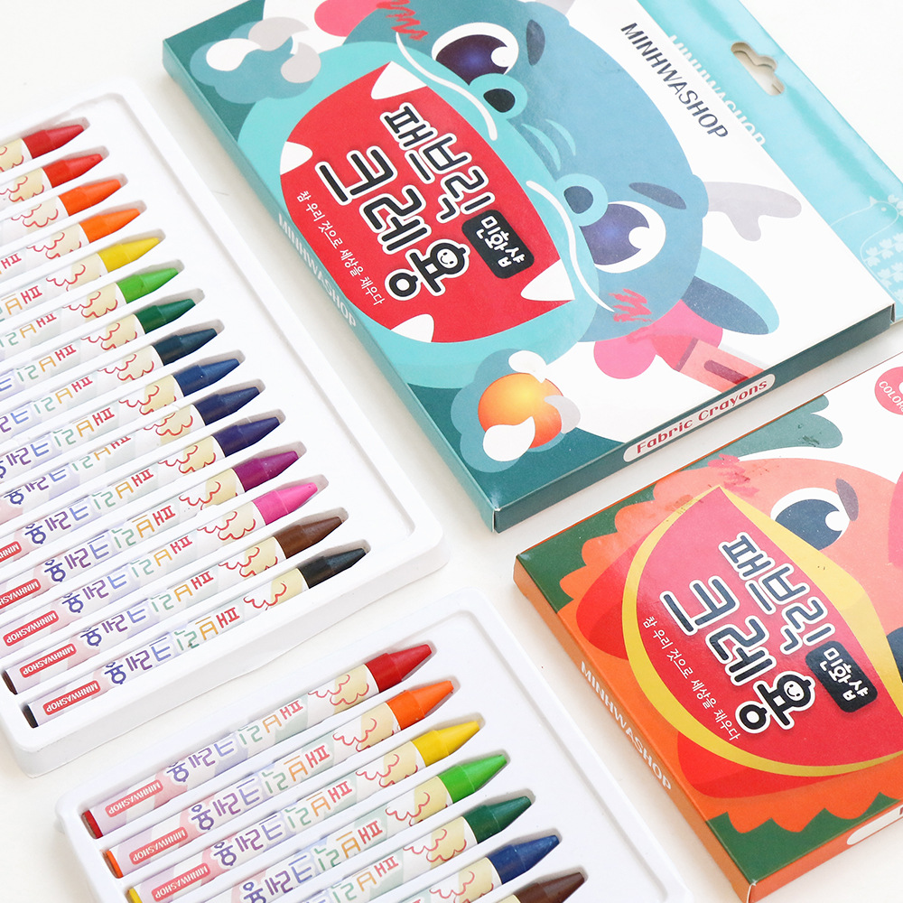 Korean Cloth Painted Crayon Cloth Graffiti Children's Art Textile Pigment T-Shirt Shoes Textile Pen Cross-border Amazon