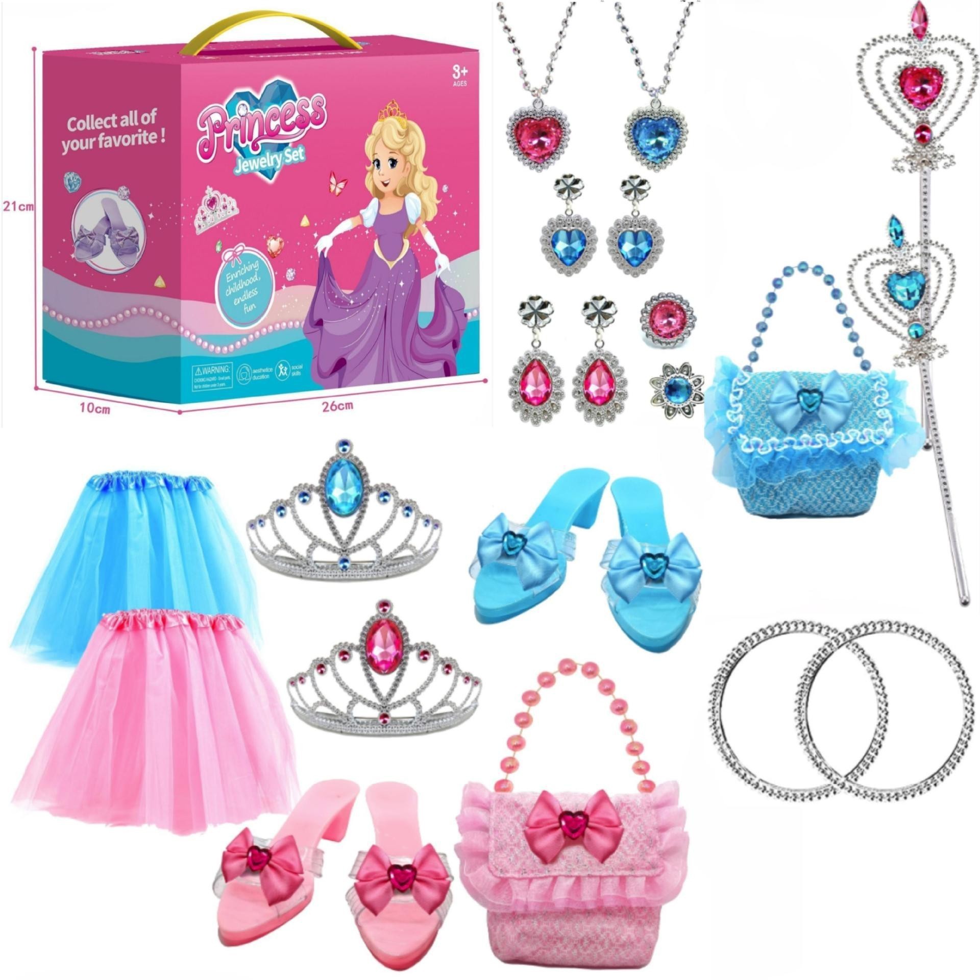Nuevos productos transfronterizos princesa accesorios de vestir joyería corona caja de joyería chicas juegos de rol juguetes caseros image 3