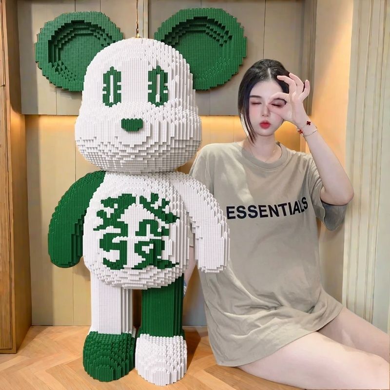 1m 特大ホワイトバイオレントクマレゴビルディングブロックと互換性大人子供のおもちゃパズル装飾品誕生日ギフト|undefined
