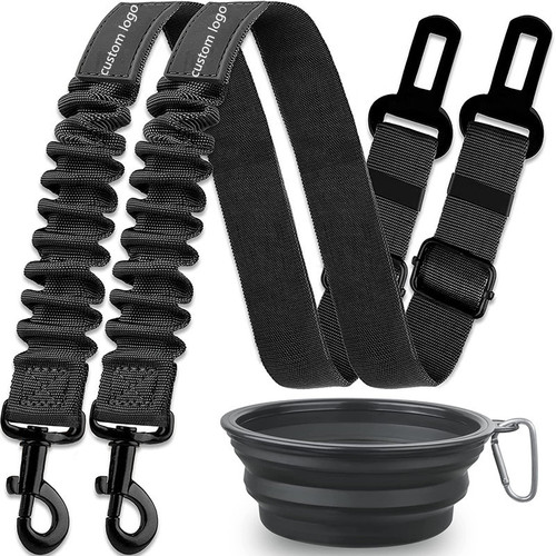 Cross-border pet supplies dog car safety belt leash walking rope dog rope reflective large anti-explosion dog repeller