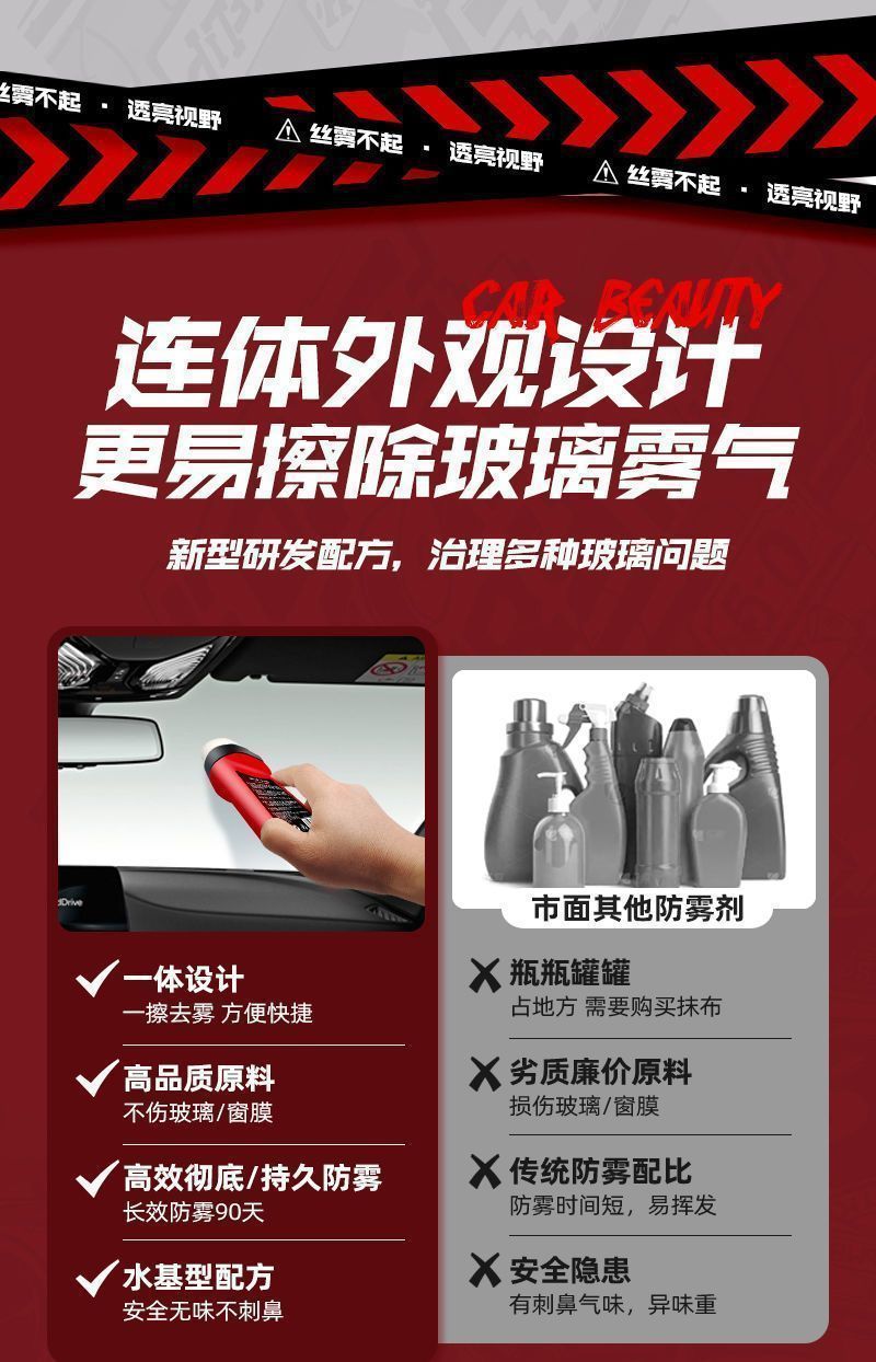 Debedi Anti-Rain and Anti-Fog Agent for Wiping Windshields, Helmets, Glasses, and Rearview Mirrors in Cars