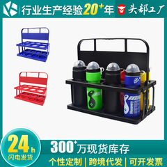 8 穴折りたたみプラスチックビールキャリア飲料ビールキャリングホルダースポーツケトルポータブルキャリングホルダービールホルダー