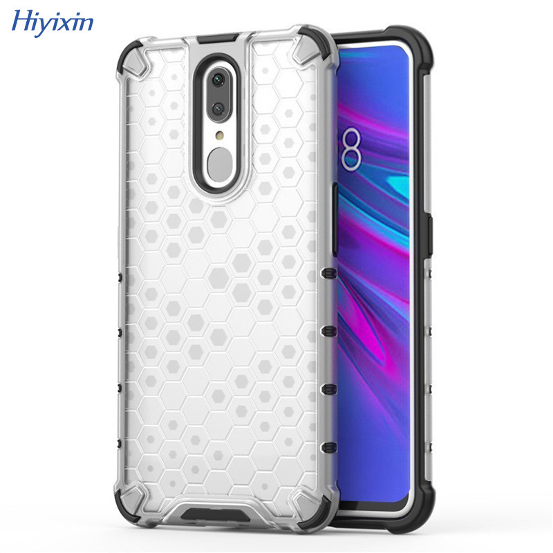 Suitable for OPPO A53 Honeycomb Phone Case 2 in 1 Acrylic F11Pro Drop-resistant Protective Case F9 All-inclusive Transparent Color Suitable for OPPO A53 Honeycomb Phone Case 2 in 1 Acrylic F11Pro Drop-resistant Protective Case F9 All-inclusive Transparent Color