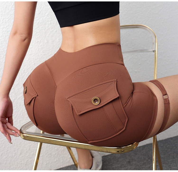 Streetwear Sports Solid Color Nylon Spandex Active Bottoms Leggings display picture 2