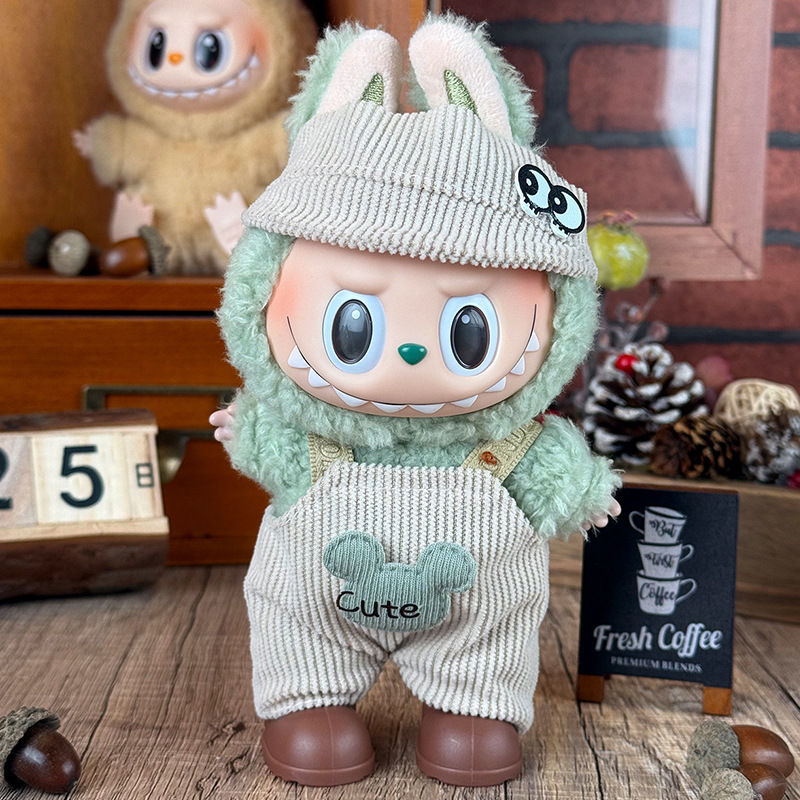 Labubuの子供服に適しています。布の服は17cm一二三代のセットの小さいアクセサリーに座っています。|undefined