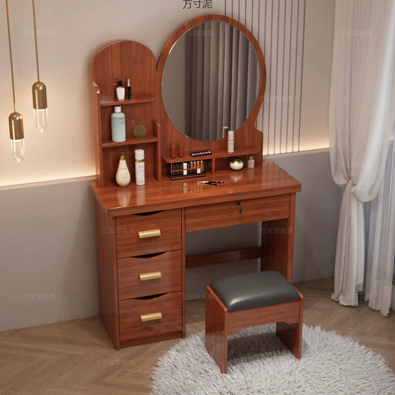 Туалетный столик для небольших квартир, мини-спальня, простой современный туалетный столик, экономичный туалетный шкаф, легкий роскошный туалетный столик интернет-знаменитостей