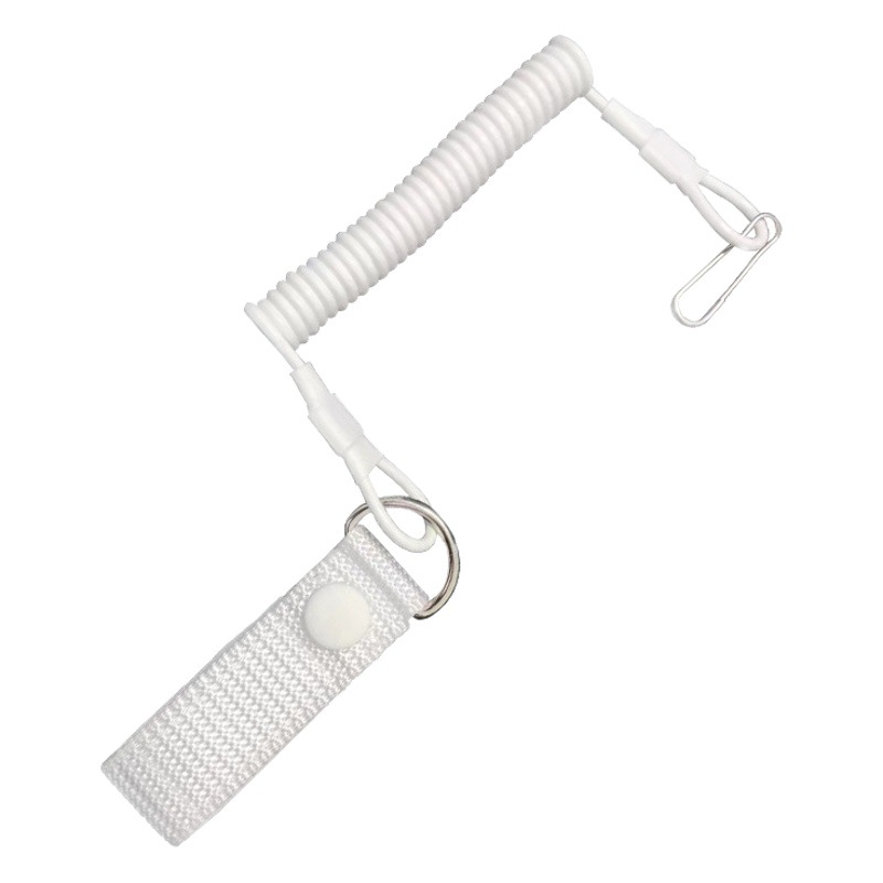 Cuerda de resorte táctica para exteriores, cadena de cintura, cuerda de resorte antipérdida, cuerda de resorte de alambre de acero, mosquetón, cuerda de resorte para llaves