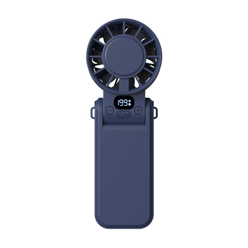 氷湿布ファンハンドヘルド折りたたみ式首吊りデジタルディスプレイ Bluetooth スピーカー高速小型ファン|undefined