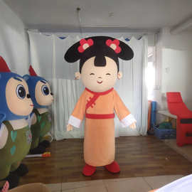 定 做高端泡沫雕刻人偶 卡通动漫服装 行走人偶 毛绒玩具娃娃服装