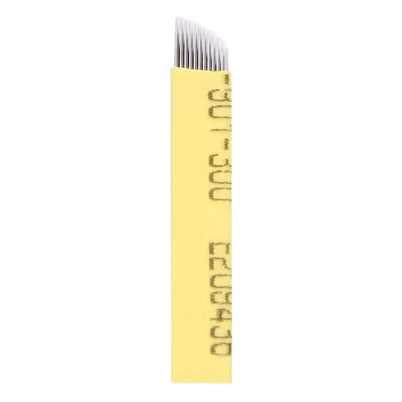 Tattoo embroidery handmade eyeliner special needle yellow skin double layer eyeliner 23 needle beauty pupil thread handmade needle tattoo embroidery consumables wholesale