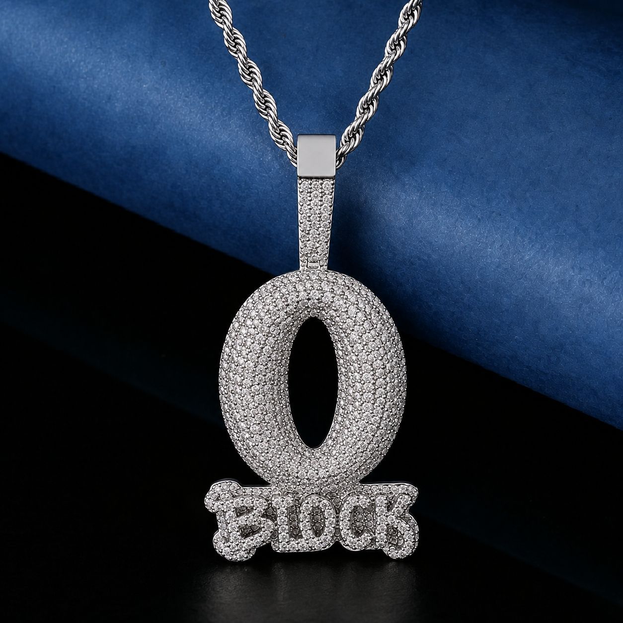 copper trend pendant hip-hop style with letters