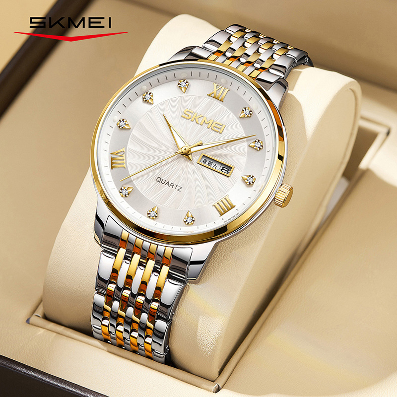 SKMEI Timely Beauty Quartz Watch Business Fashion Quartz Men's High Sense Waterproof Calendar Quartz Men's Watch