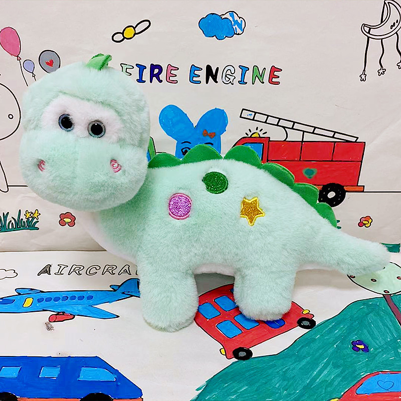 Rainbow green dinosaur