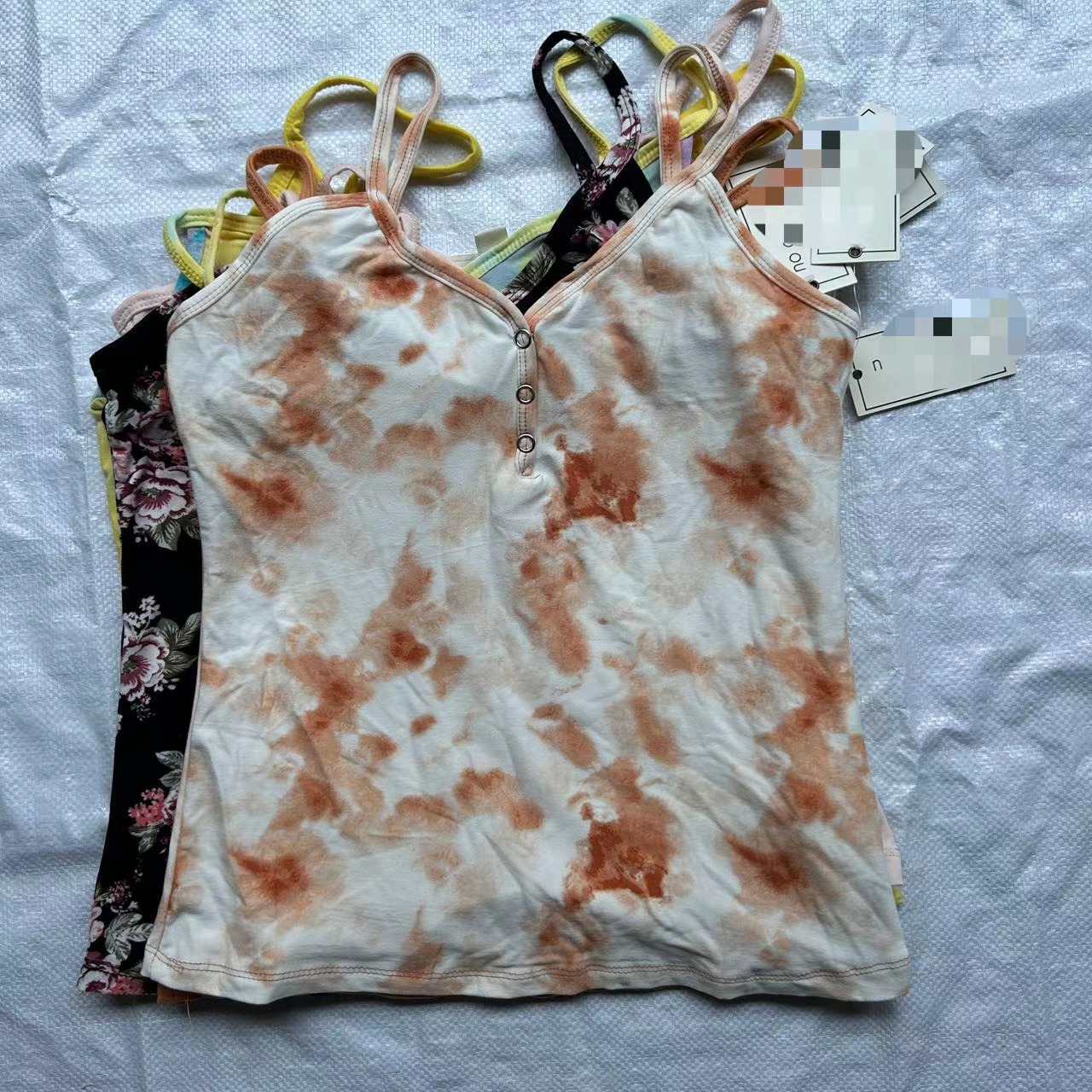 Ropa para niños leche Seda sling para mujer 23 nuevo chaleco de verano sling multicolor lote bajo