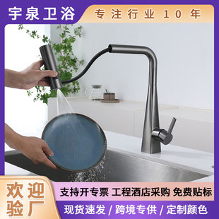Stainless Steel Multifunctional Kitchen Hot and Cold Tap Rain Vegetable Sink Sink Sink Household Sink Splash-proof Faucet