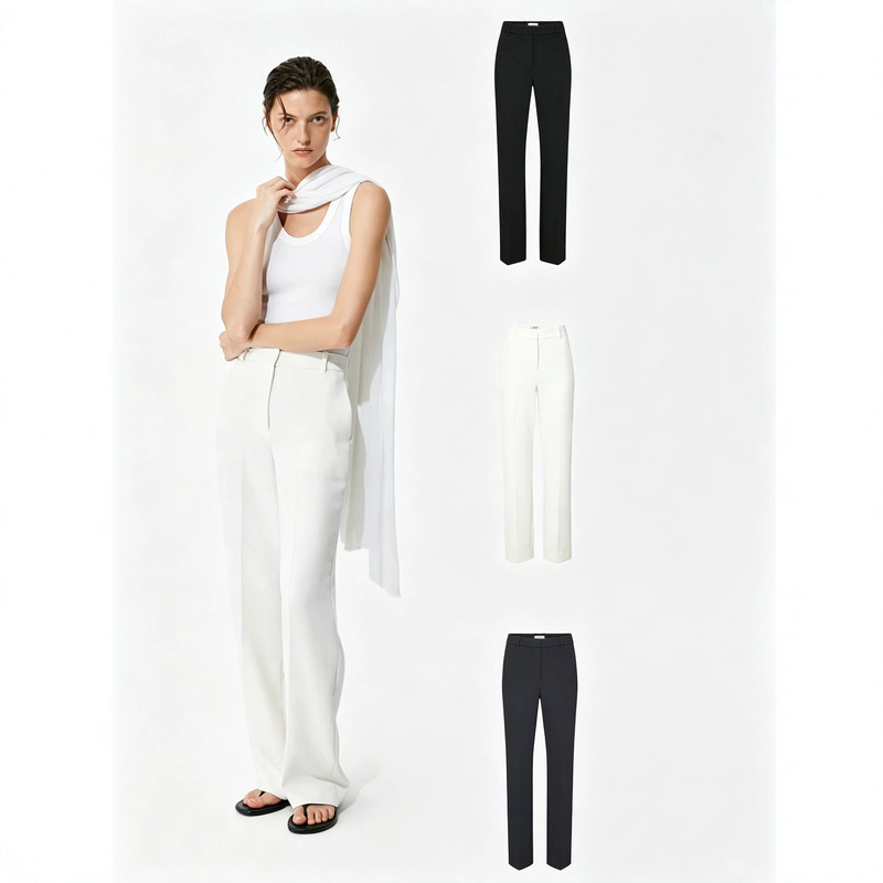 Aritzia high-waisted straight-leg casual pants, loose wide-leg pants, versatile and slimming, everyday long pants Aritzia high-waisted straight-leg casual pants, loose wide-leg pants, versatile and slimming, everyday long pants