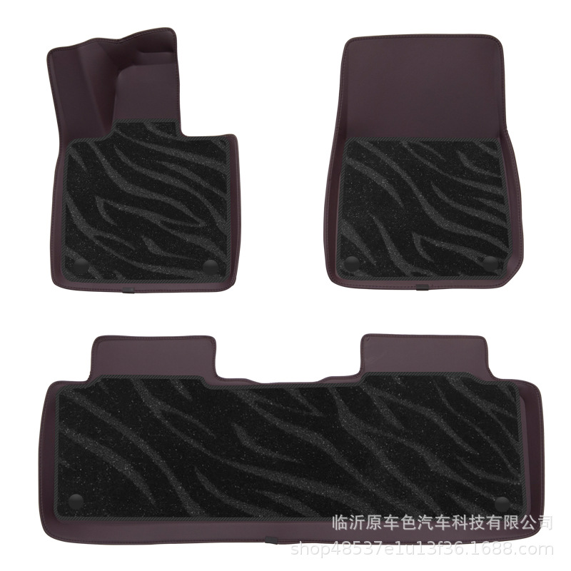 Aplicable a 24 tipos de almohadillas de pie de automóvil Xiaomi SU7 almohadillas de pie de cuero de alta calidad almohadillas de maletero antideslizante de automóviles