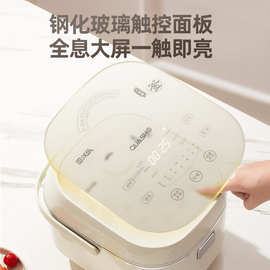 千寿电饭煲家用多功能4L电饭锅汤米分离蒸汽电饭煲代发乳白色定时