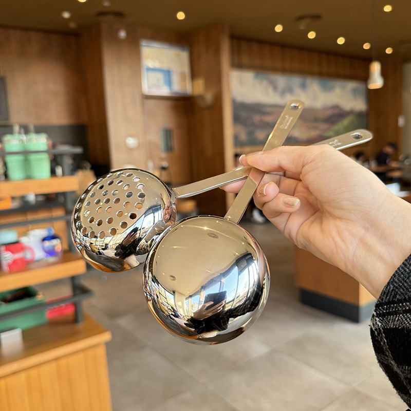 ¡Recomendado por el jefe! 18 / 10 cucharas de acero inoxidable cucharas caseras cucharas de mango largo cucharas de sopa