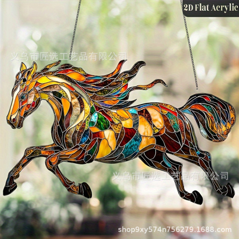 Cross-Border New Model 2D Flat Colorful Home Decoration Acrylic Sun Catcher Hanging Wall Art Ornament Cross-Border New Model 2D Flat Colorful Home Decoration Acrylic Sun Catcher Hanging Wall Art Ornament