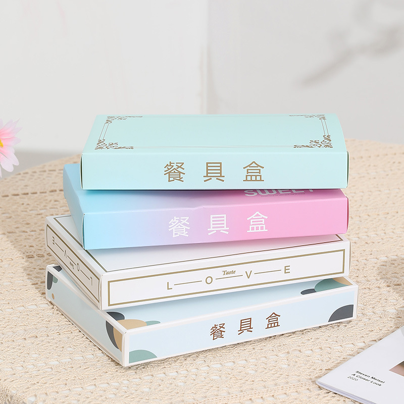 Caja de pastel de cumpleaños transparente caja de embalaje cuchillo y tenedor caja de vajilla 6 6 6 8 8 10 10 12 pulgadas Individual Doble capa simple engrosada