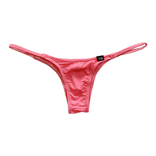 Ultra-low-rise men's bikini ice silk ultra-thin triangle briefs, flat-fitting men's underwear 3011