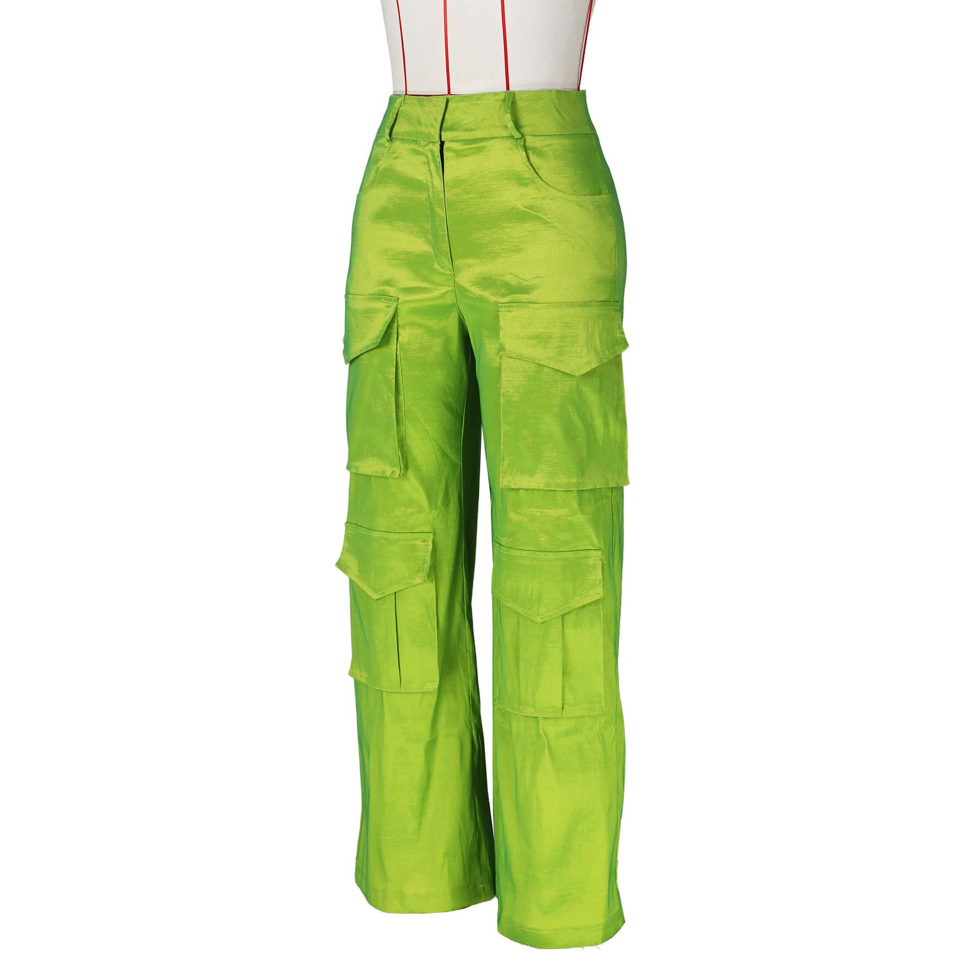 Women's Street Casual Solid Color Full Length Pocket Cargo Pants display picture 2