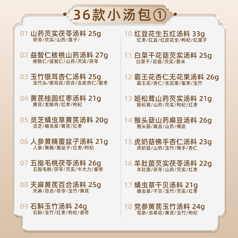 汤料包小包源头厂家批发广东煲汤材料药膳养生炖汤店餐饮商用汤包|undefined