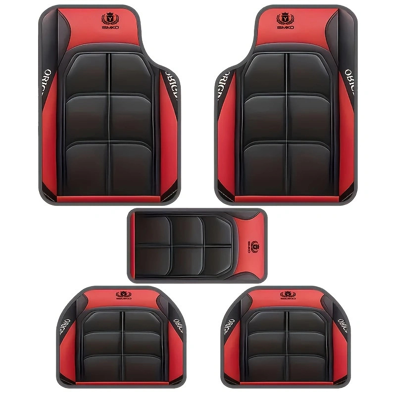 Factory Direct Delivery of Car Universal Simple Floor Mats for All Seasons, Dirt-Resistant and Wear-Resistant Five-Piece Set of Floor Mats for Wholesale Delivery