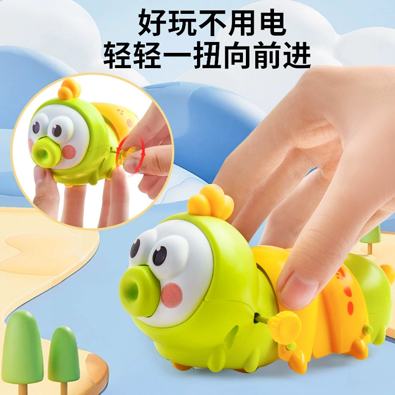 Винтовая забавная реалистичная игрушка для ползания, гусеница