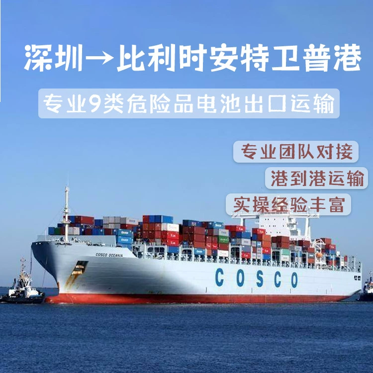 Литиевая батарея электромобиля Шэньчжэнь FCL/LCL Shipping CIF в порт Антверпен, Бельгия