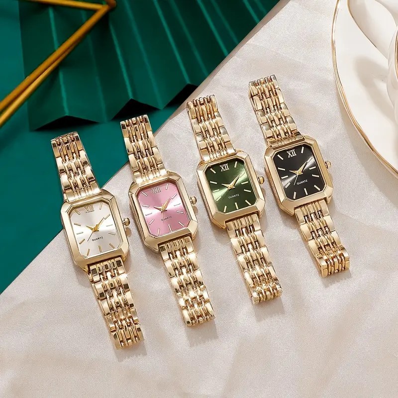 Casual Solid Color One Piece Buckle Quartz Watch Women's Watches display picture 2