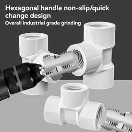 1套 颜色：图片色 材质：铝+铁 PPR水管4分6分PVC塑料PE管钻头电