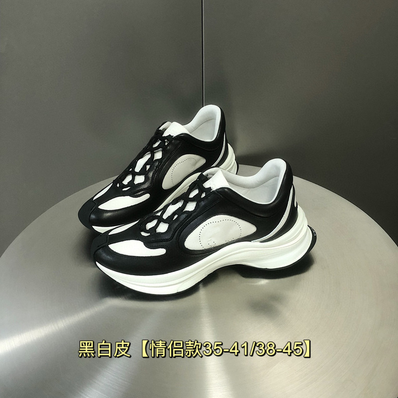 GG家Runスポーツシューズ女性ランニングシューズ2024年モデル軽量厚い底カジュアルお父さん靴男性カップルモデル女性靴|undefined