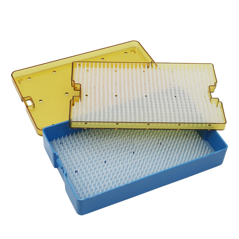 Caja de desinfección de silicona de alta presión resistente a altas temperaturas médica importada de acero inoxidable caja de instrumentos de microscopio quirúrgico oftálmico caja de desinfección de esterilización