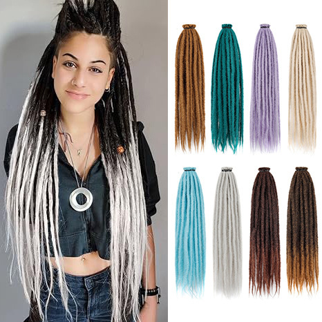 Cross-border foreign trade 24inch single thick dreadlock African reggae hip-hop dreadlock hair extensions wig dreadlocks Cross-border foreign trade 24inch single thick dreadlock African reggae hip-hop dreadlock hair extensions wig dreadlocks