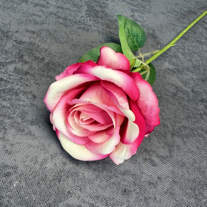 Rosas de tela única flores de tela