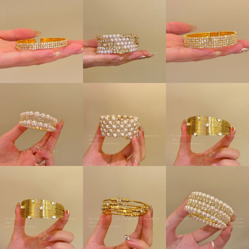 Vintage pearl bracelets look great when layered, offering a high-end, light-luxury, niche, creative, exquisite, and versatile accessory Vintage pearl bracelets look great when layered, offering a high-end, light-luxury, niche, creative, exquisite, and versatile accessory