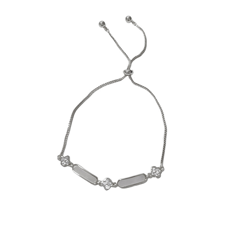 Square geometric adjustable bracelet