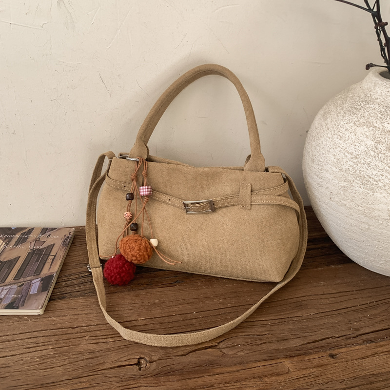 Modische Retro Wildleder Tragetasche Für Damen Schultertasche_voghion.com