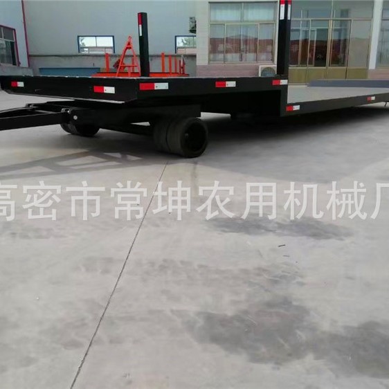 15吨下沉式平板拖车   低盘牵引挂车  平板拖车配件厂家