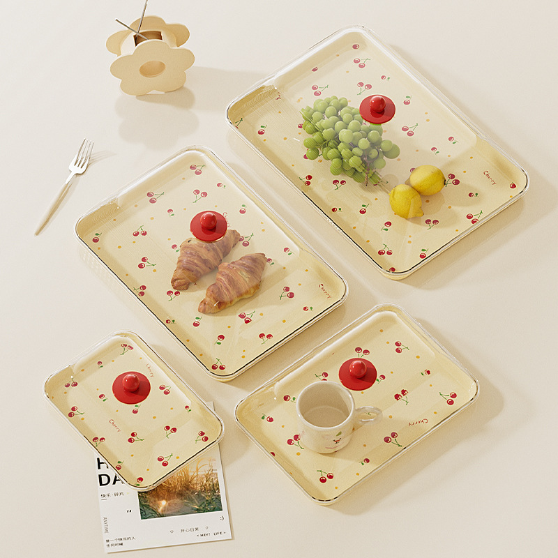 方形带盖试吃盘透明防尘蛋糕甜品展示盘零食点心干果盘摆摊凉菜盘|undefined
