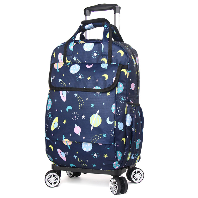 Rueda universal trolley mochila plegable ligero trolley bolsa de viaje de larga y corta distancia bolsa impermeable bolsa de embarque al por mayor