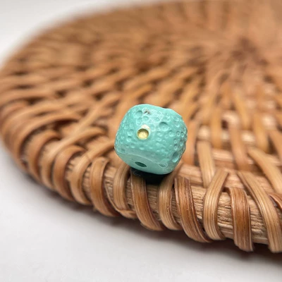 Zərgərlik ara hissələri, Natural Turquoise Bracelet Jewelry - meteorite-barrel-beads-size-about-8-9mm